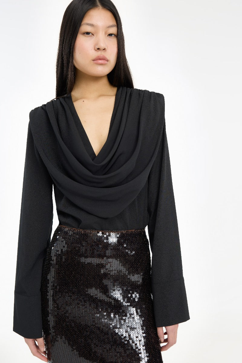 Draped Blouse.