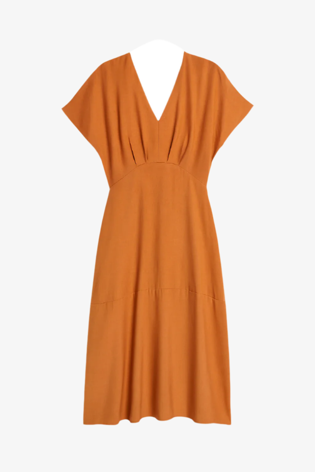 Teresa vestido pico naranja