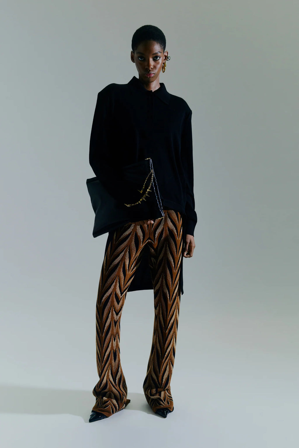 Pantalón jacquard.