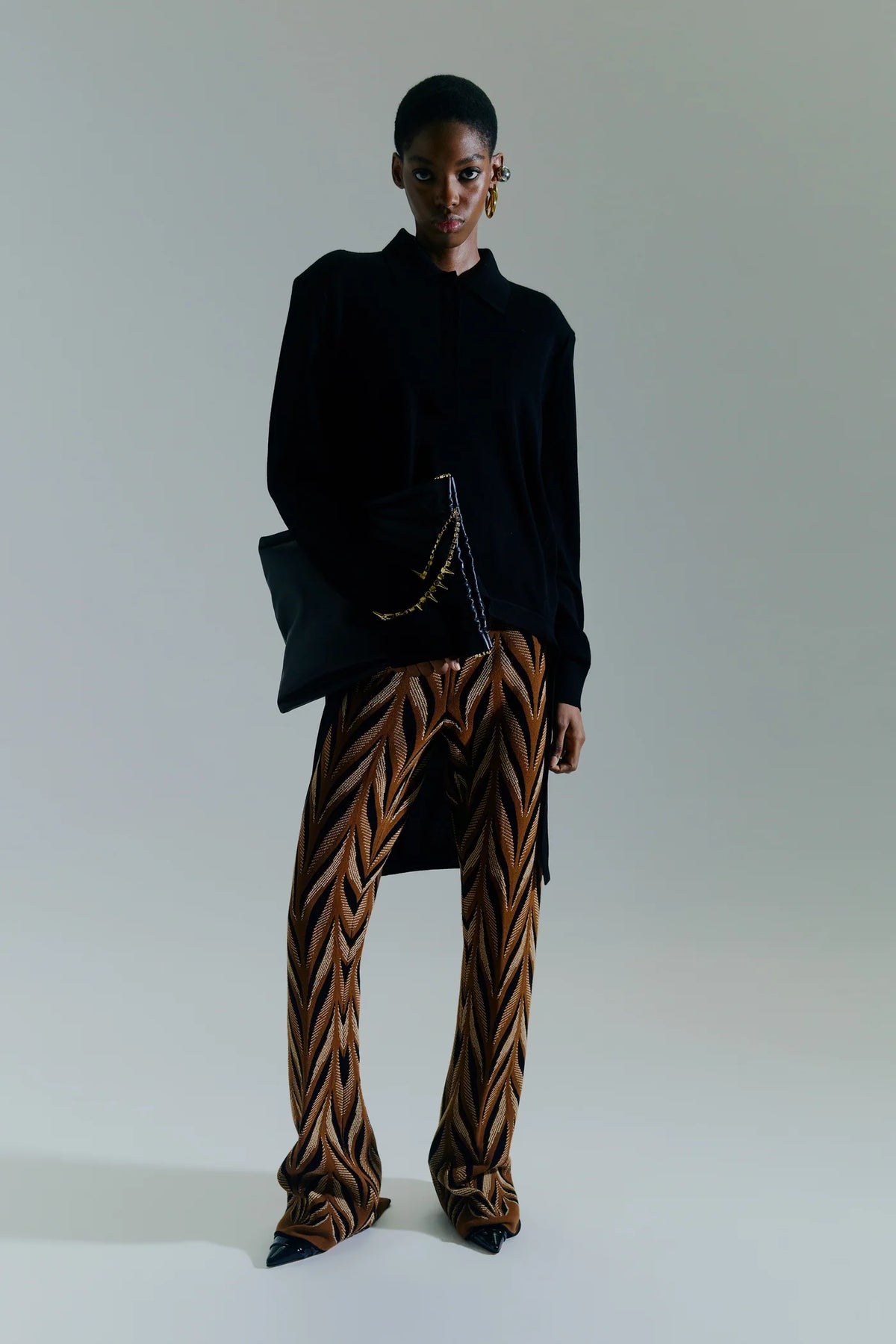 Pantalón jacquard.