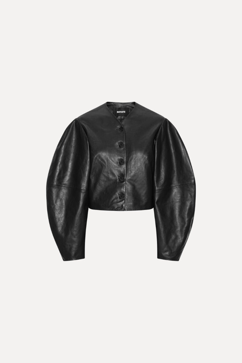 Fitted Leather Jacket.