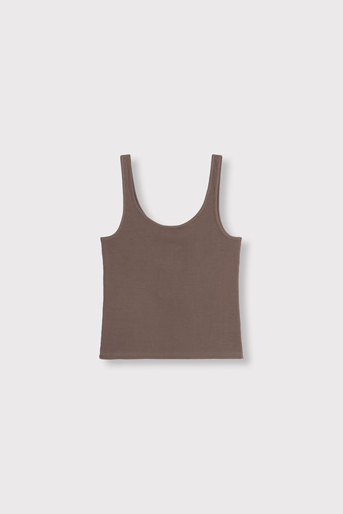 Alix Tank Top marrón.