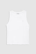 Juliann Top de Lino — Tirantes Anchos y Logo Anine Bing