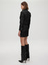 Americana cropped Empire damasco