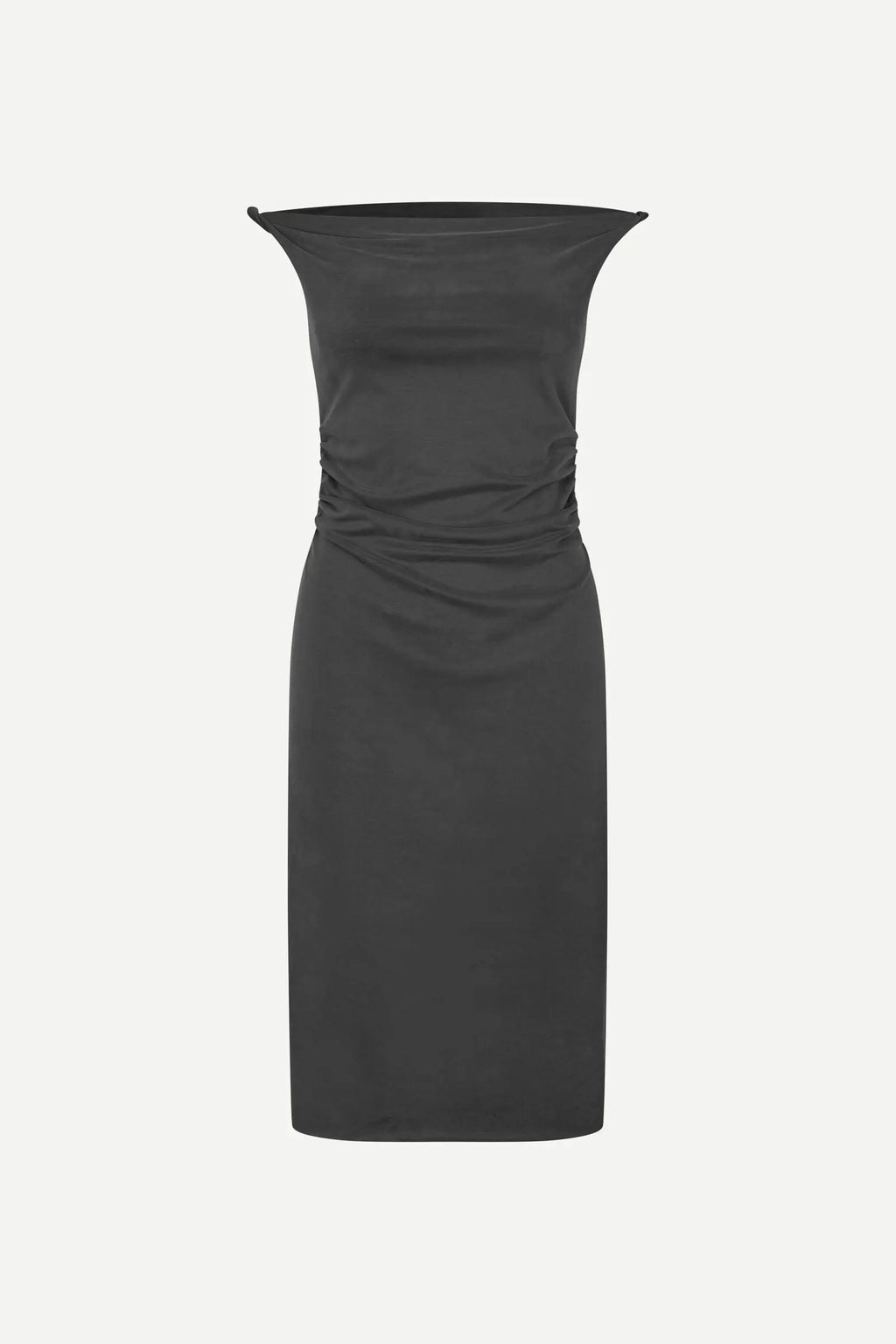 Sasusanna Vestido — Tejido Fluido Midi Manga Larga | Samsoe-Samsoe