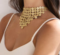 Choker Venus oro.