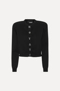 Firm Knit Cardigan negro.