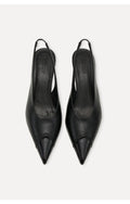Zapato Leather slingback negro