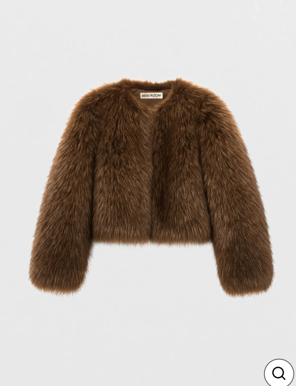 Abrigo Fantasía Corto Marrón