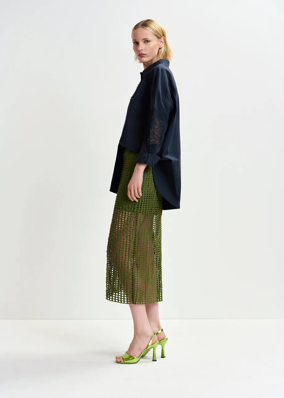 Handkerchi falda verde