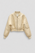 Cropped Leon Bomber Vainilla