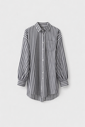 Camisa Rayas Básica Negra — Algodón Cuello Clásico | Tomates Fritos