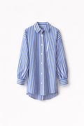 Camisa Rayas Básica Azul — Algodón Cuello Clásico | Tomates Fritos