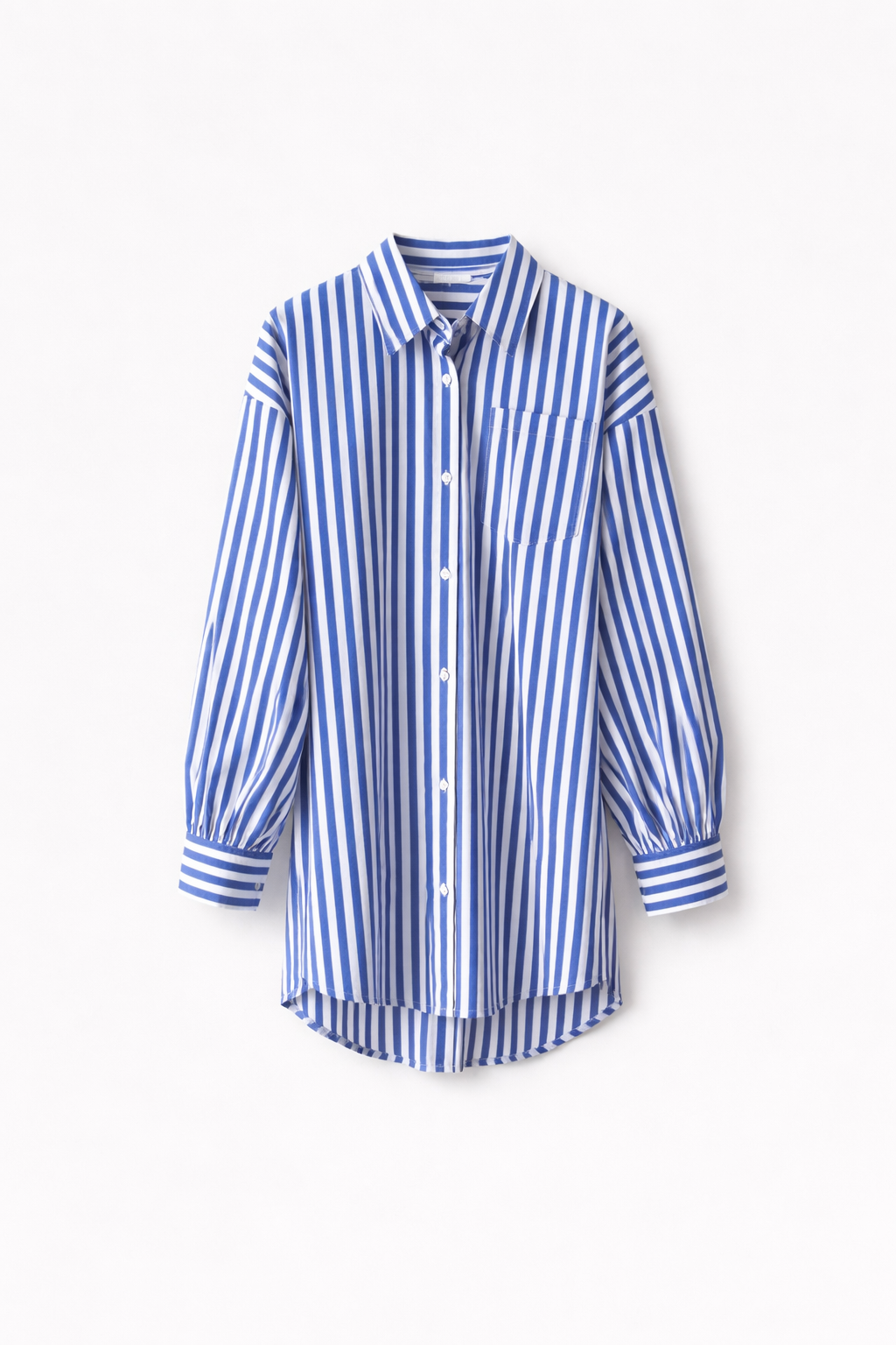 Camisa Rayas Básica Azul — Algodón Cuello Clásico | Tomates Fritos