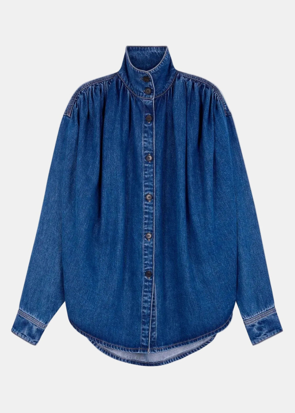 Julie Camisa — Tejido Fluido Manga Larga Cuello Camisero | IRO Paris