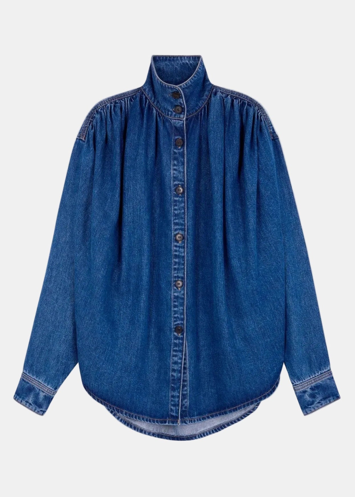 Julie Camisa — Tejido Fluido Manga Larga Cuello Camisero | IRO Paris