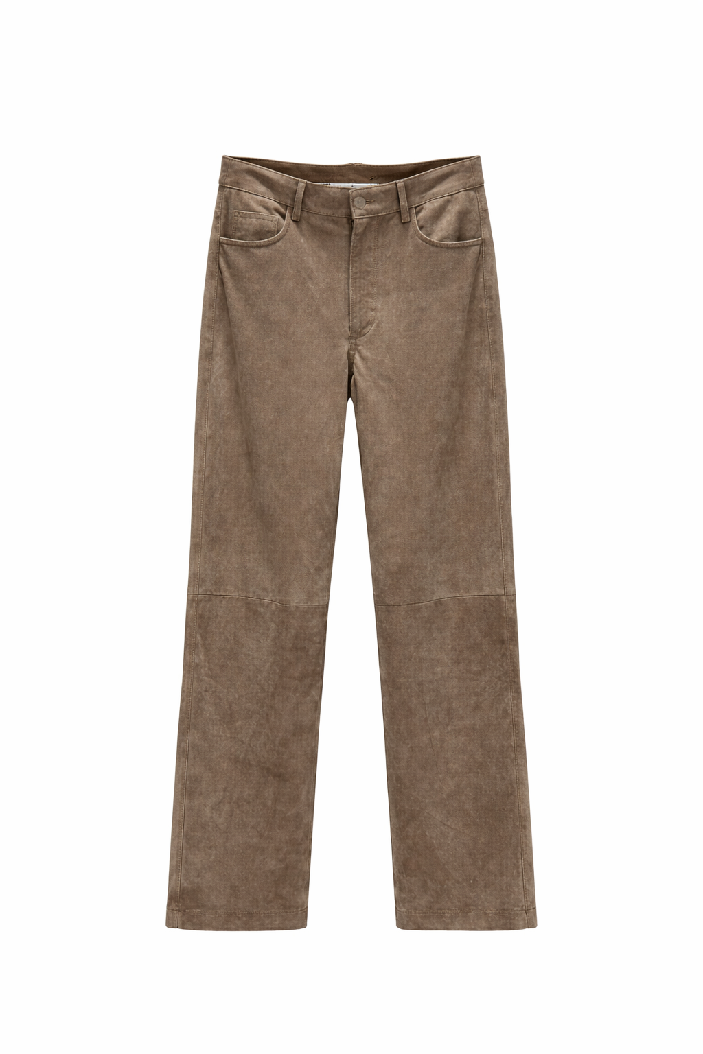 Straight Suede Pants