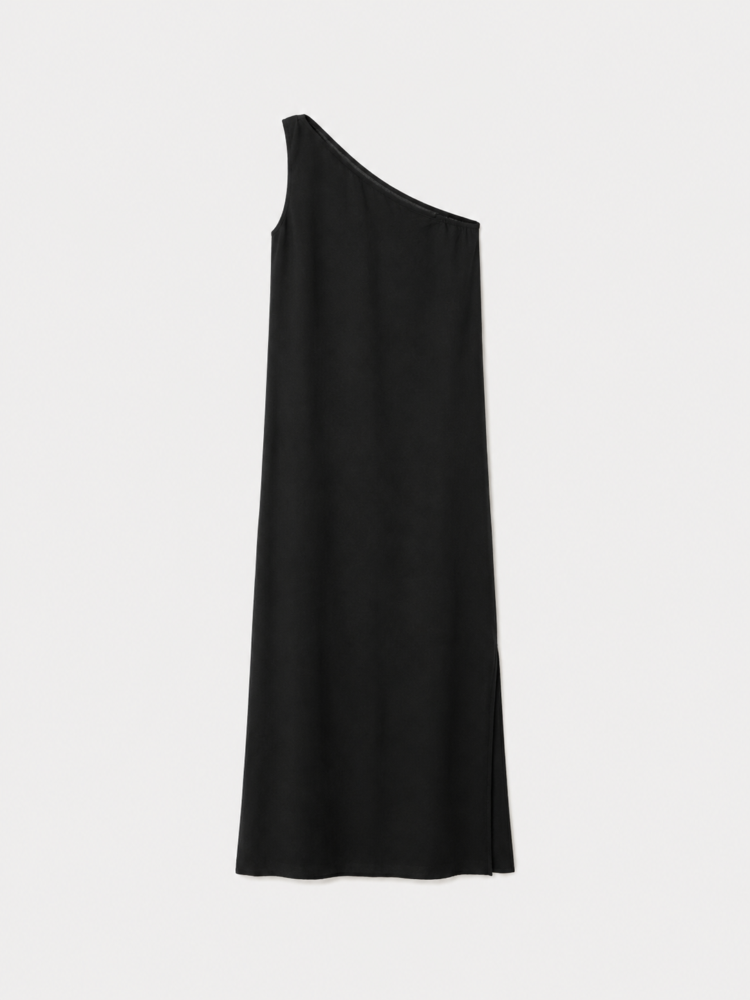 Riana Vestido — Tejido Fluido Midi Manga Larga Escote V | Berenice