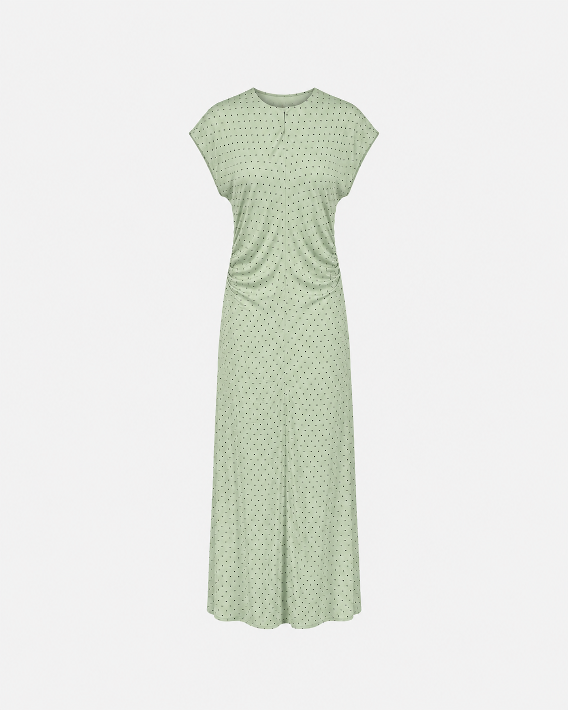 Vestido Topo — Estampado Lunares Tejido Fluido Manga Larga | Tomates Fritos