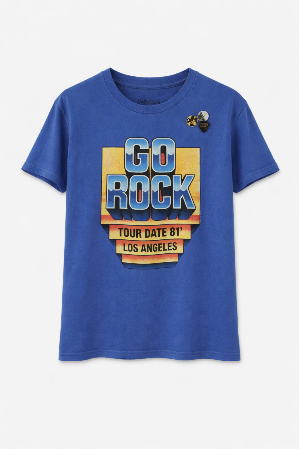 Go Rock Camiseta Azul.