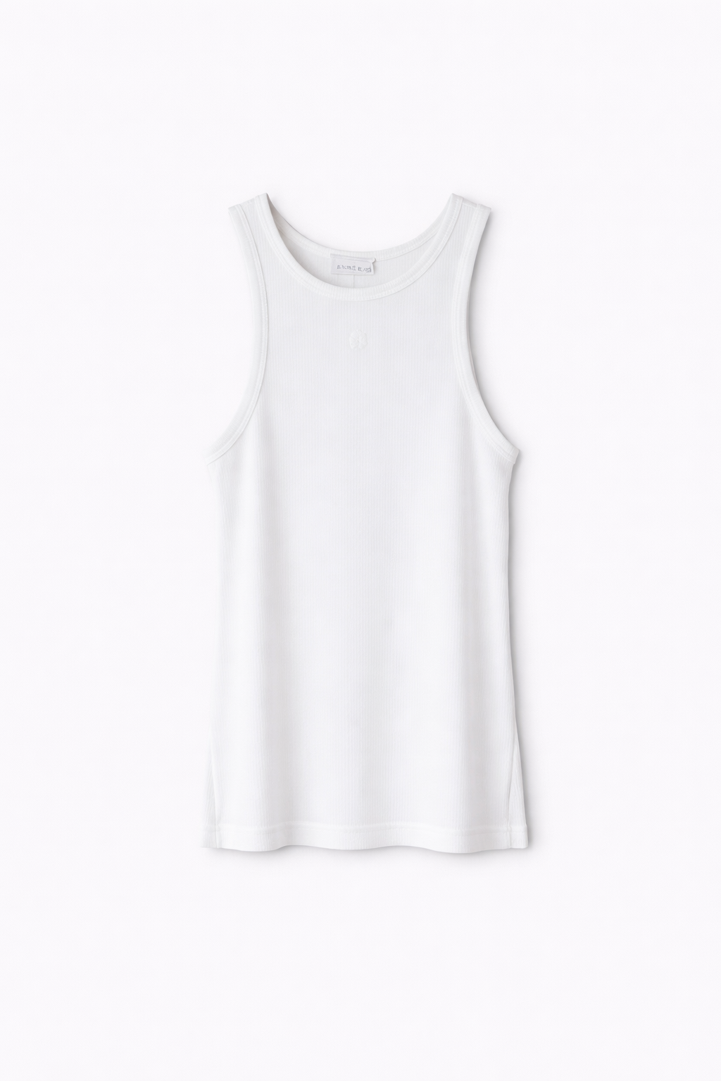 Cole Tank Top Blanco — Algodón Tirantes Estampado | Anine Bing