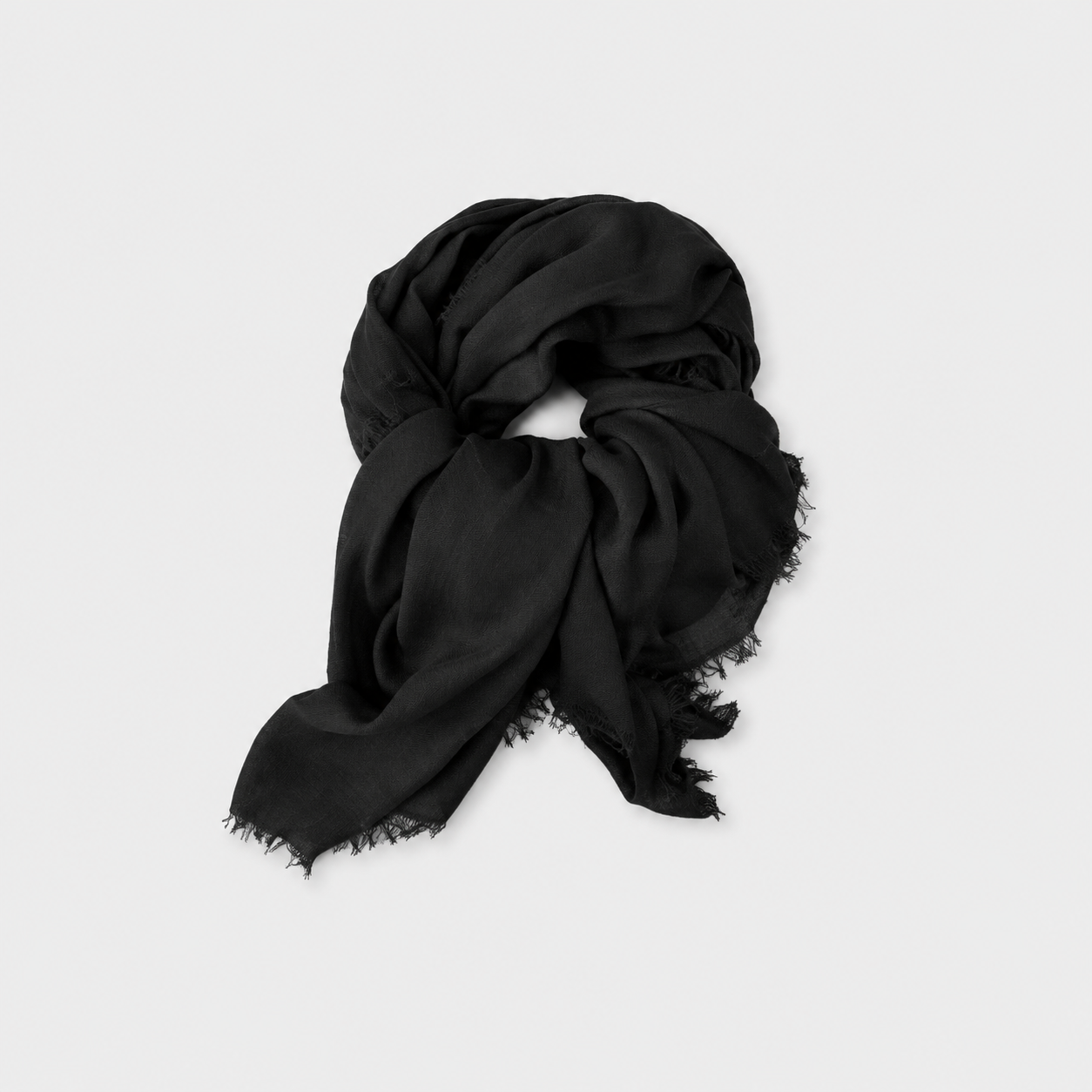 Faliero Foulard Negro — Seda Natural Estampado Geométrico | Faliero Sarti