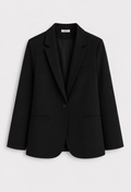 Blazer Tánger — Lino Fluido Cuello Esmoquin Botonadura Simple | Tomates Fritos