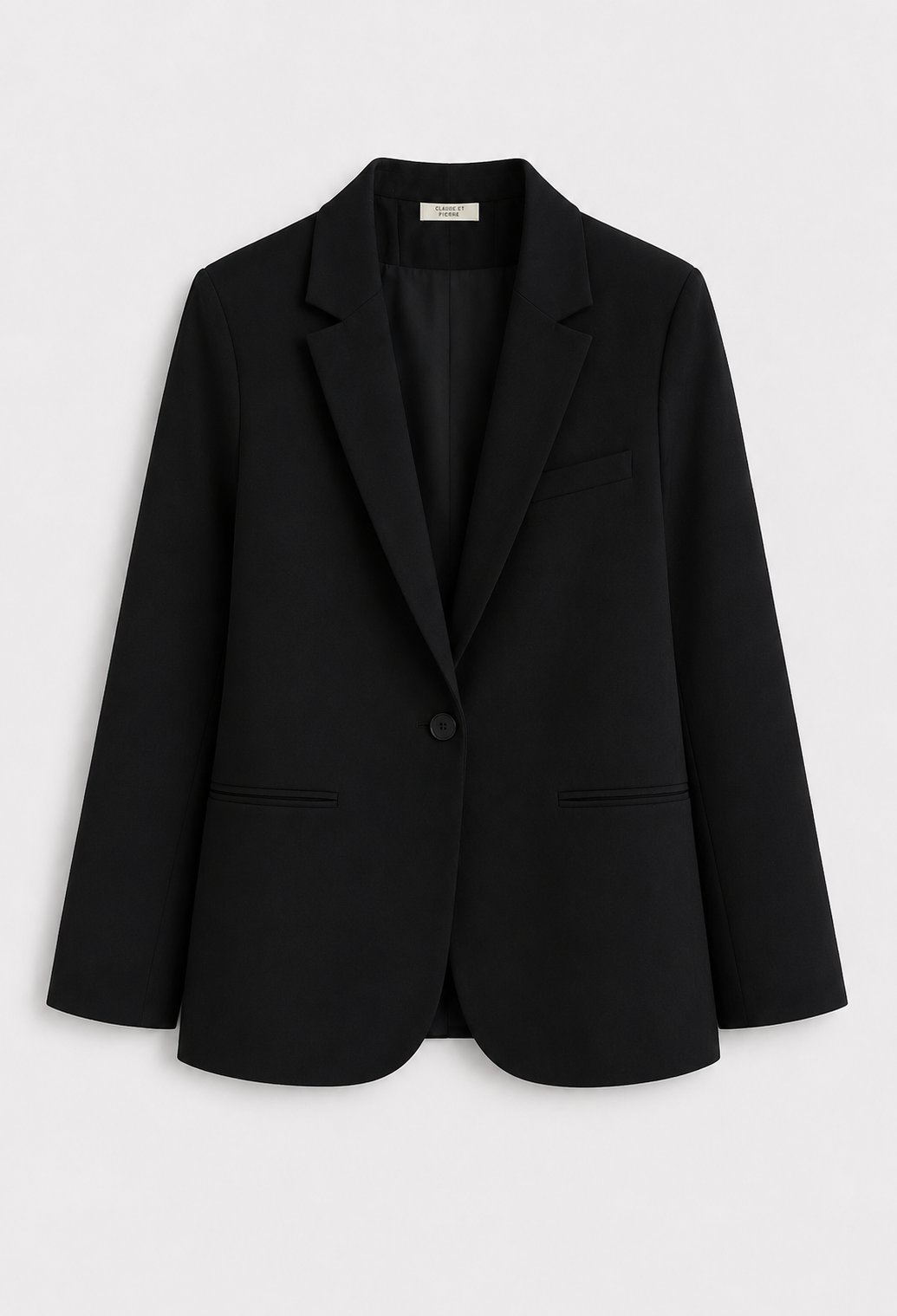 Blazer Tánger — Lino Fluido Cuello Esmoquin Botonadura Simple | Tomates Fritos