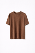 Camiseta Básica Chocolate — Algodón 100% Cuello Redondo | Tomates Fritos