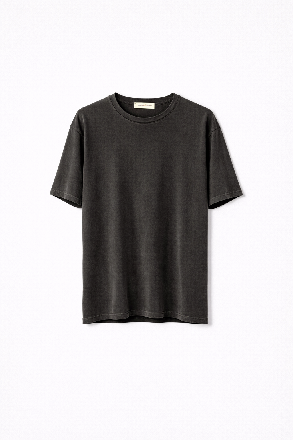 Camiseta Básica Gris — Algodón 100% Cuello Redondo | Tomates Fritos
