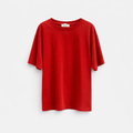 Camiseta Básica Roja — Algodón 100% Cuello Redondo | Tomates Fritos