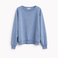 Sudadera Básica Celeste — Algodón Felpa Cuello Redondo | Tomates Fritos