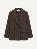 Blazer tencel chocolate.