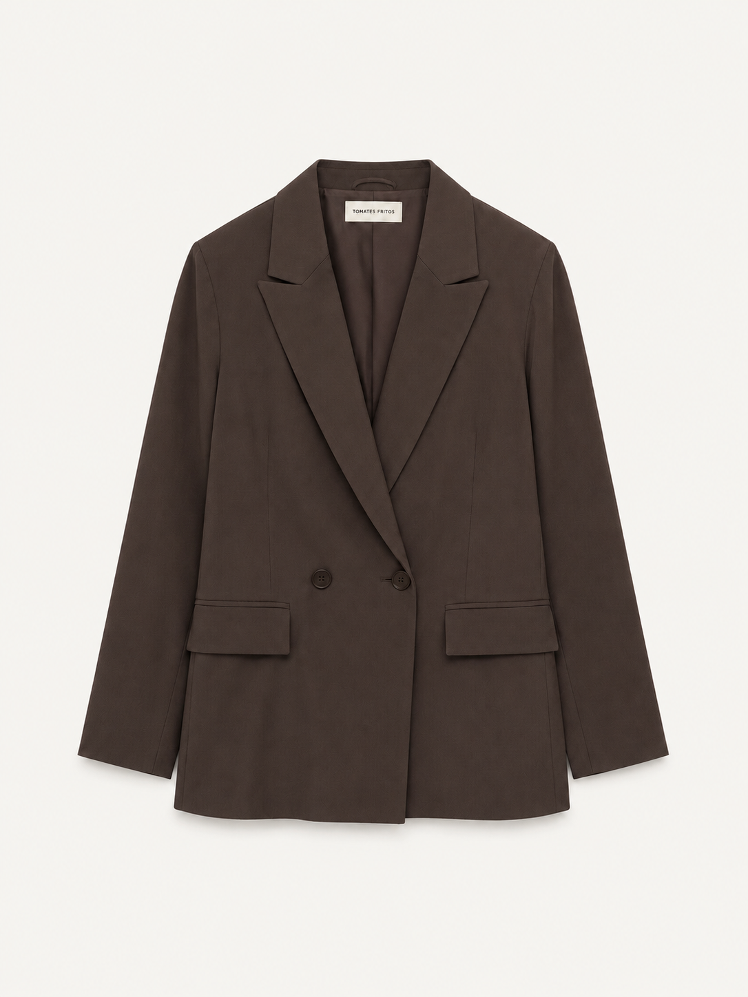 Blazer tencel chocolate.