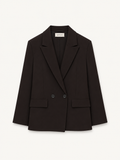 Blazer tencel negro.