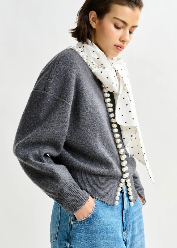 Ideas cardigan gris