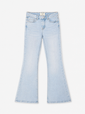 Jeans flared.