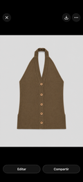 Top halter botones.