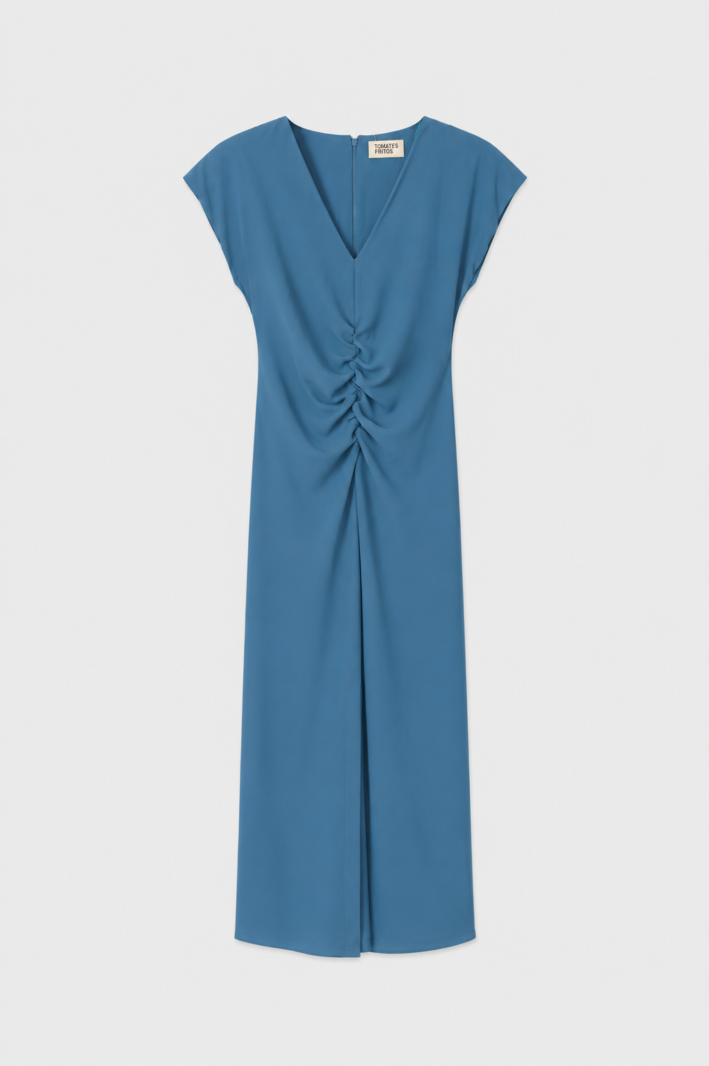Vestido drapeado.