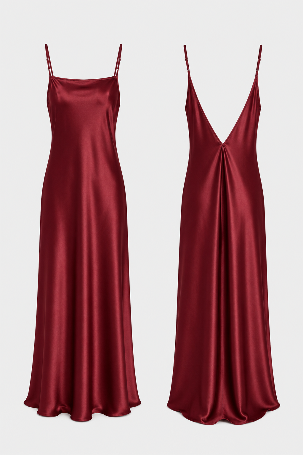 Vestido Mireya borgoña
