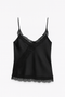 Top lencero negro