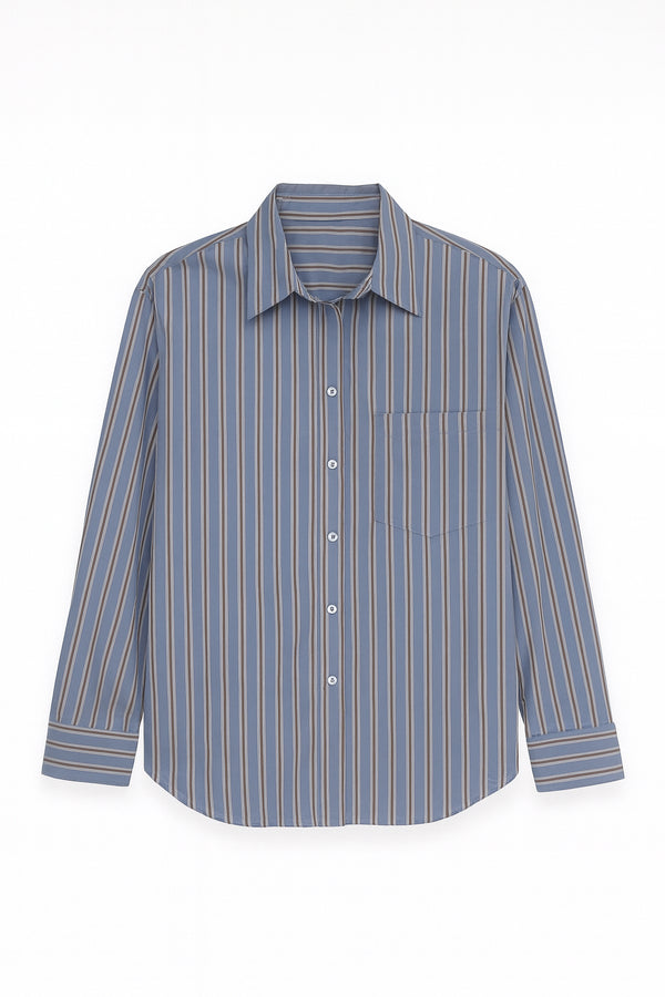 Camisa rayas choco