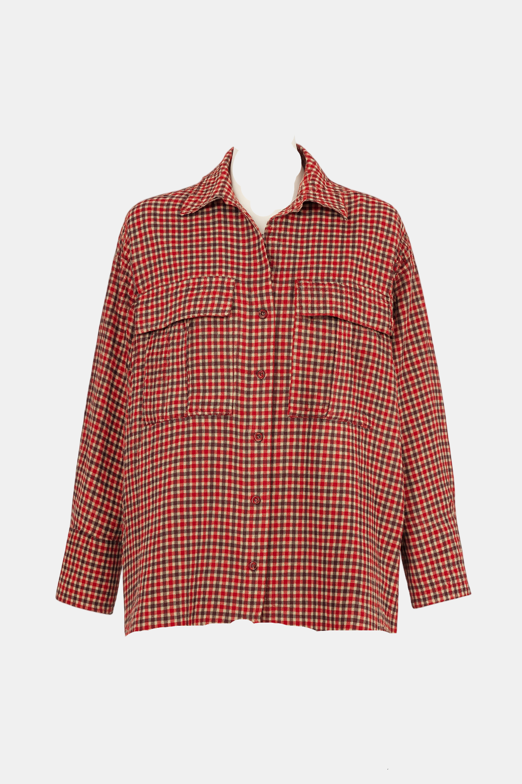 Camisa cuadros globo