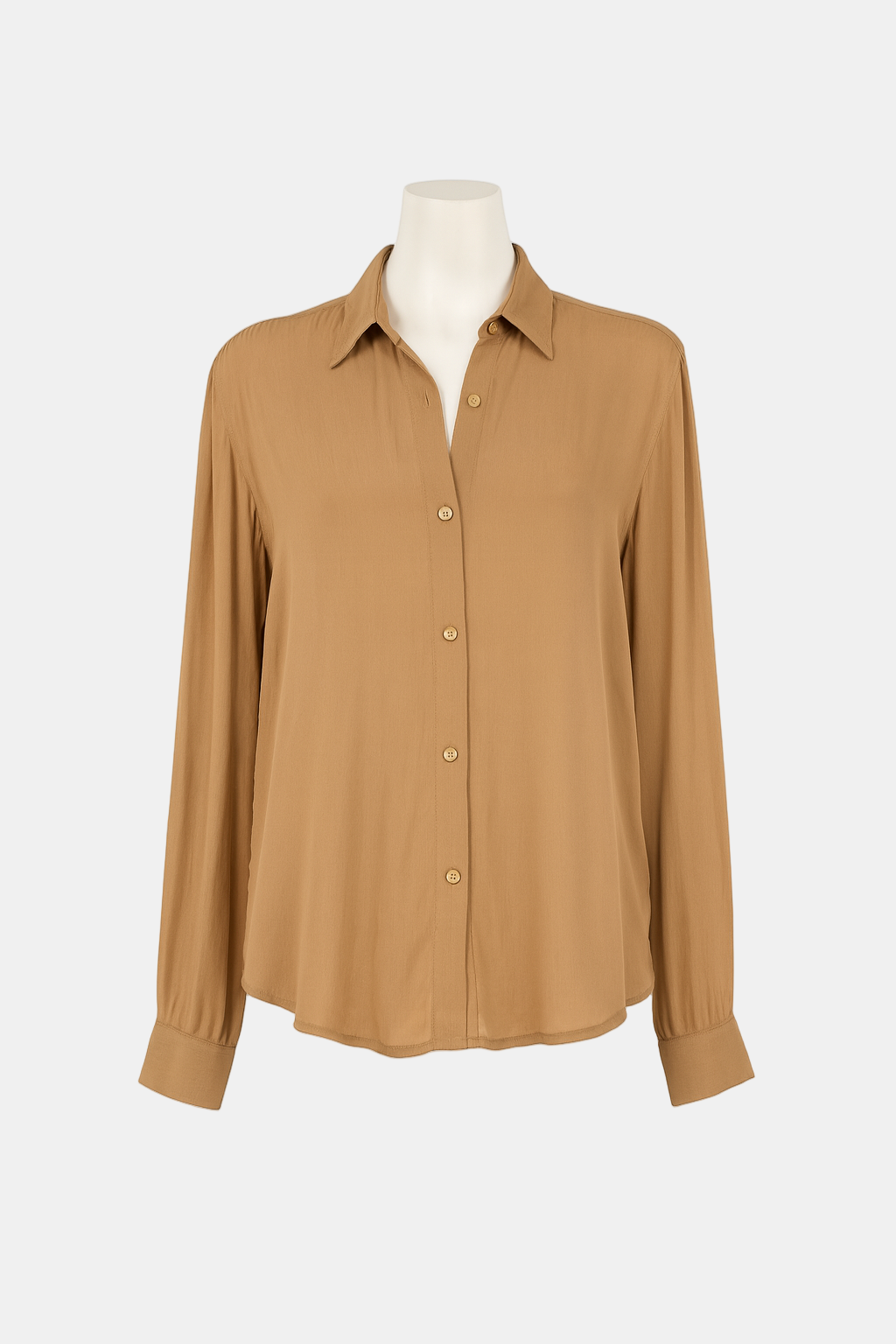 Camisa básica camel