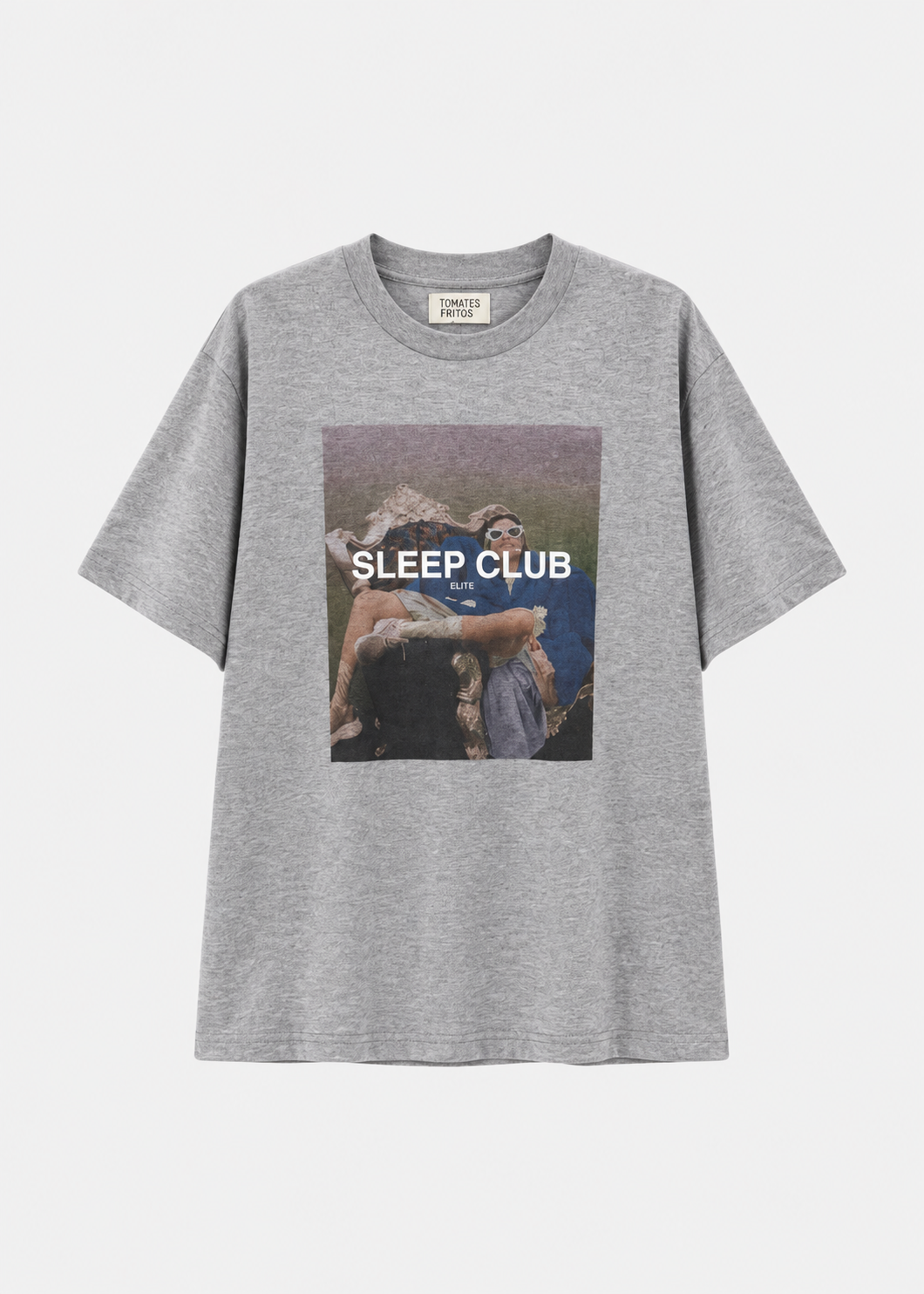 Sleep Club camiseta gris.