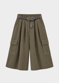 Pantalón cargo cropped verde