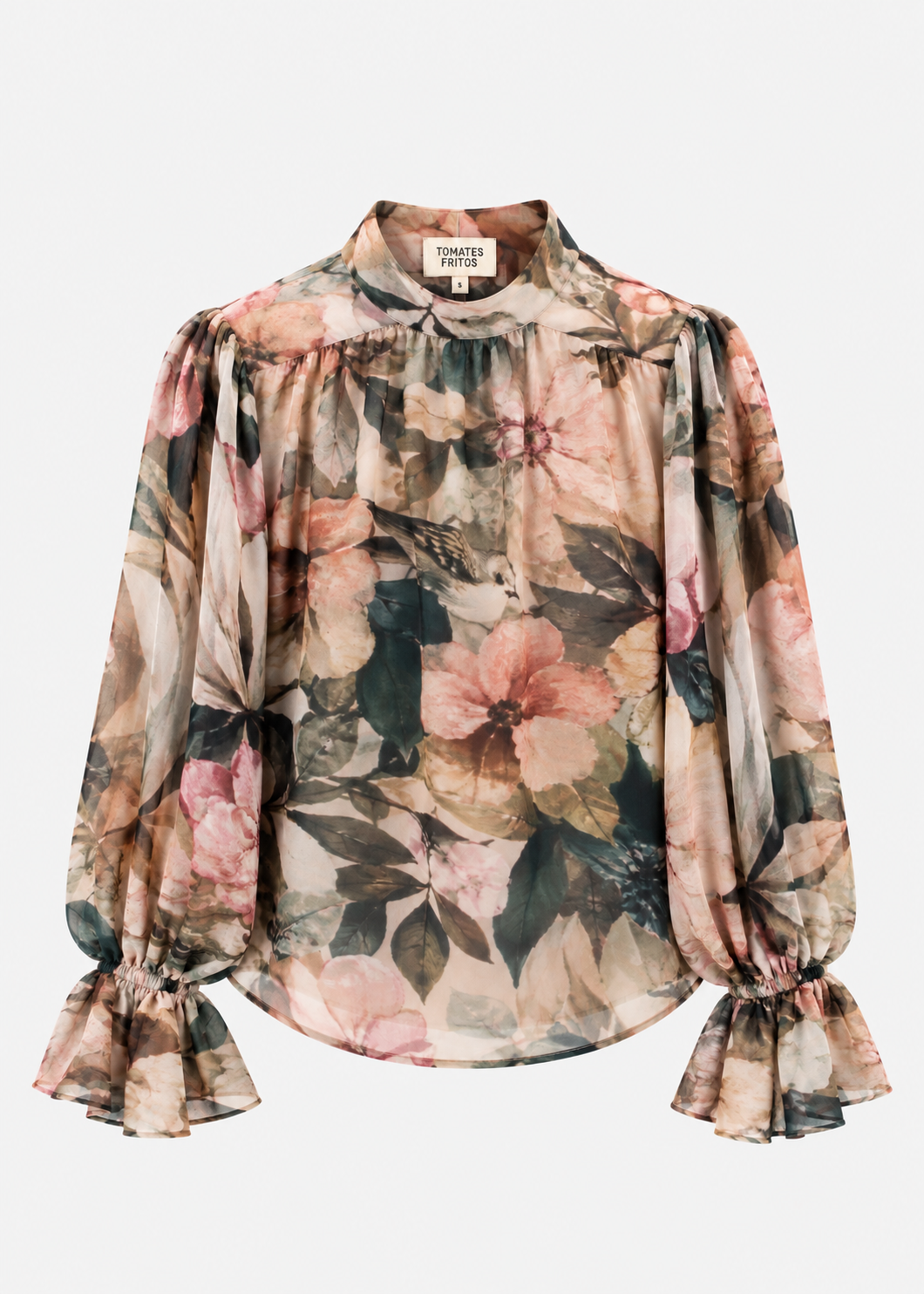 Camisas flores rosa.