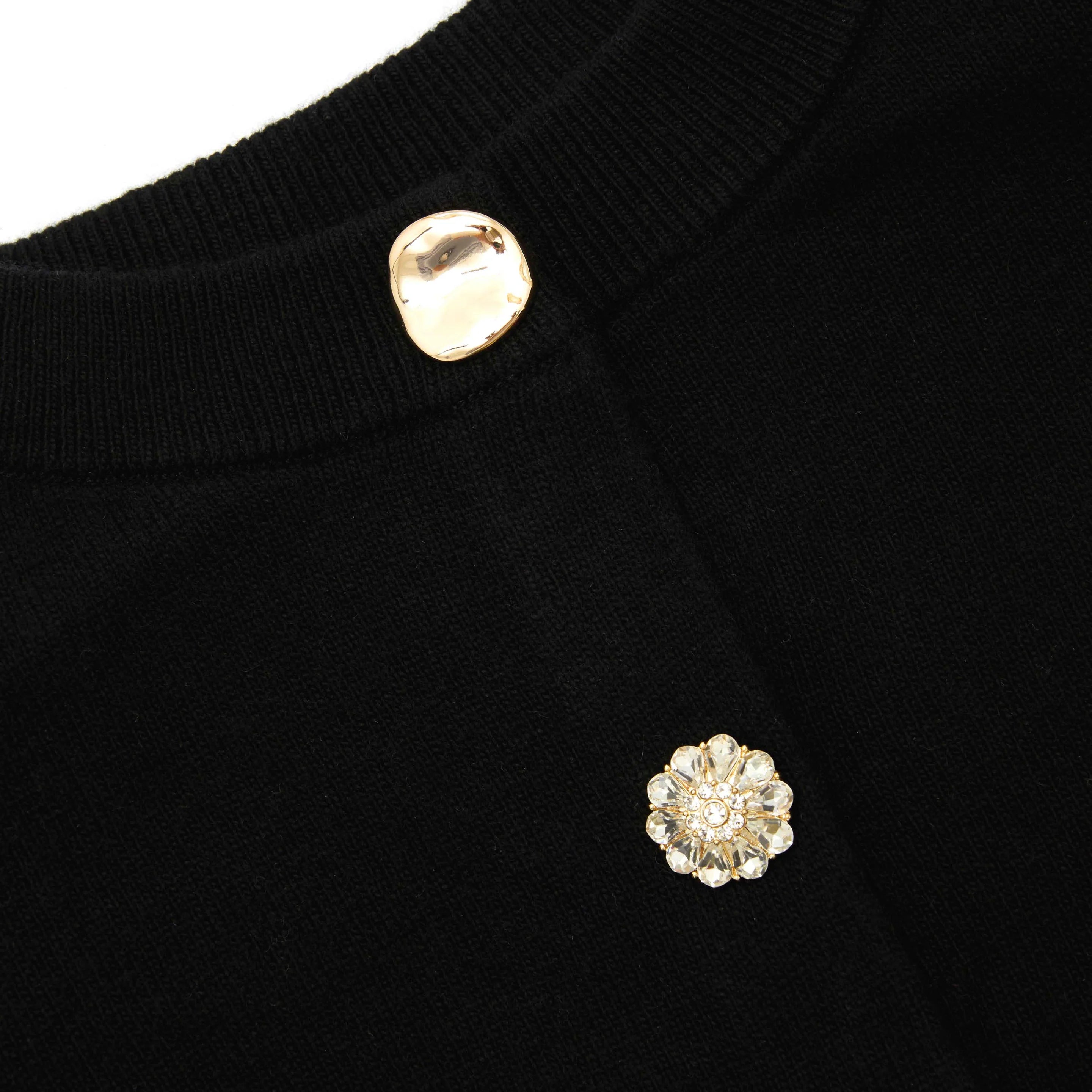 Chaqueta cachemire negra