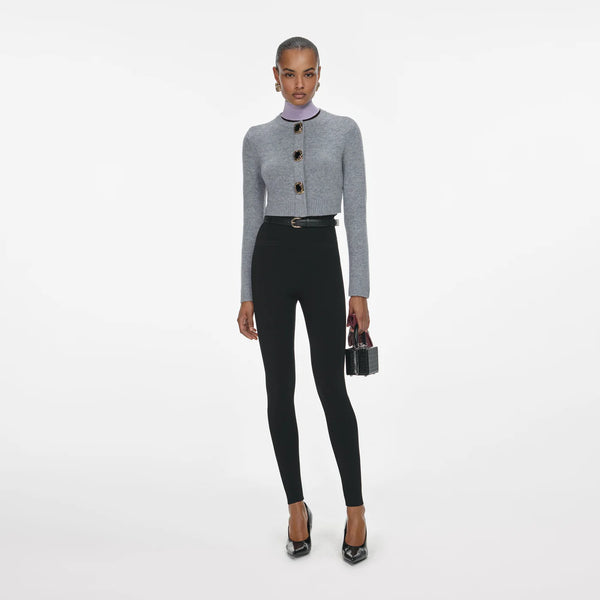 Grey wool cardigan