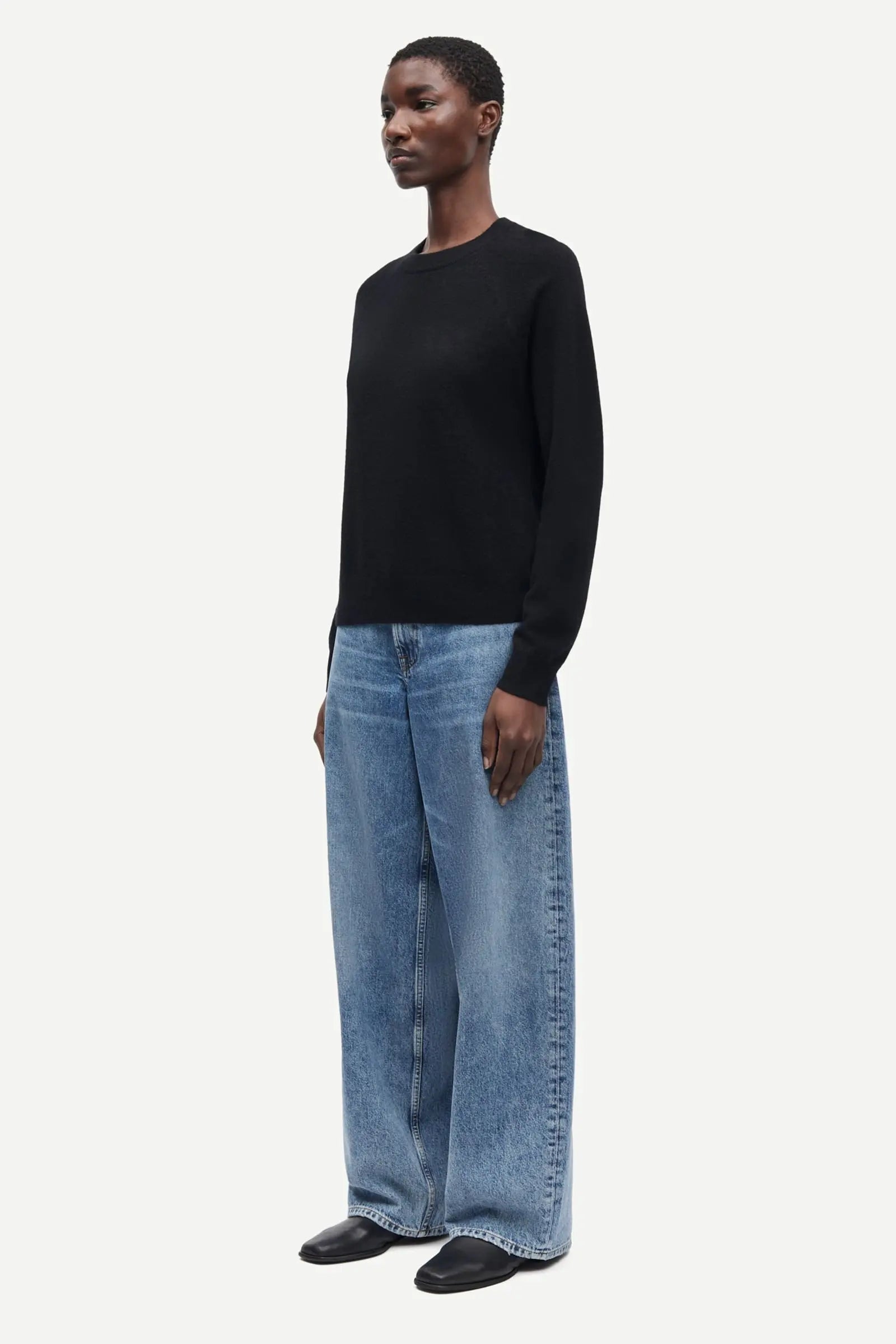 Boston jersey negro cachemire